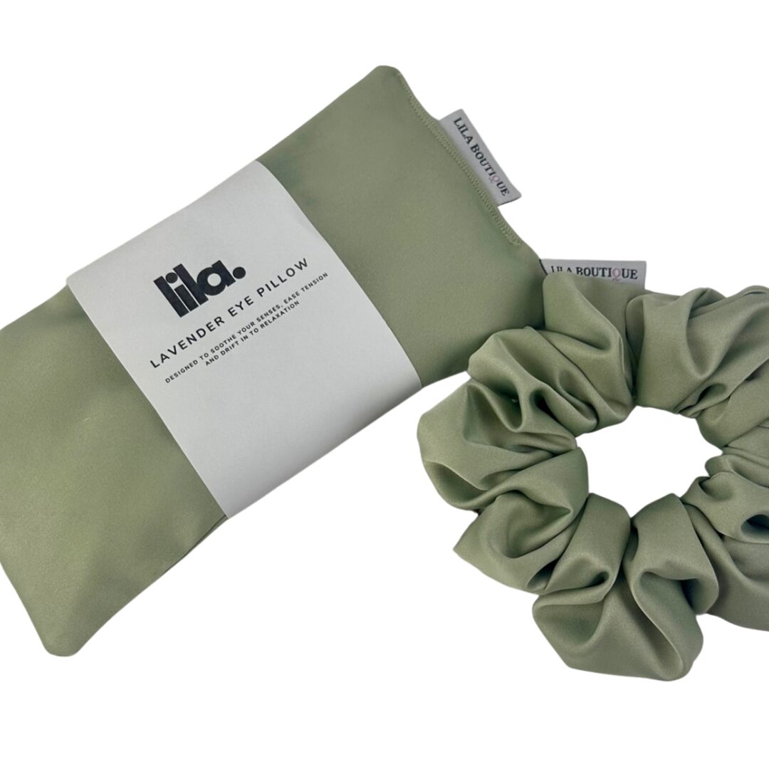 Sage Dreams Set | Lavender Eye Pillow & Scrunchie Set