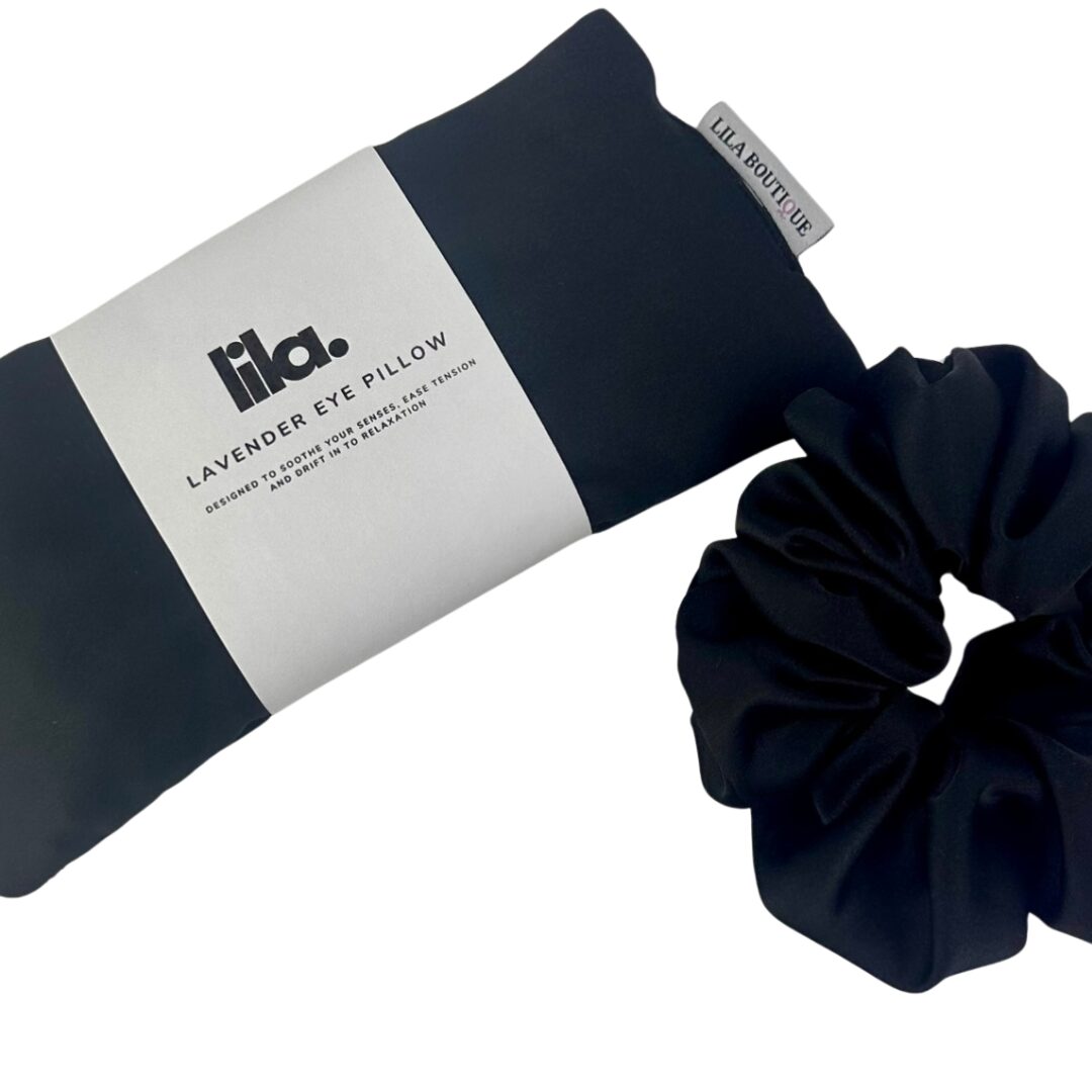 Black Dreams Set | Lavender Eye Pillow & Scrunchie